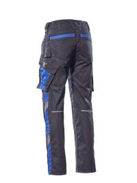 Unisex Arbeitshose Unique schwarzblau-kornblau